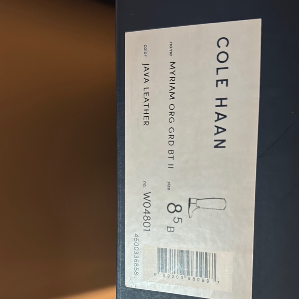 Cole Haan Java Leather Tall Boot Size 8.5